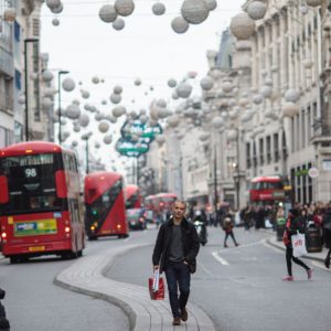 Londoners Shop On Christmas Eve For Last Minute Presents